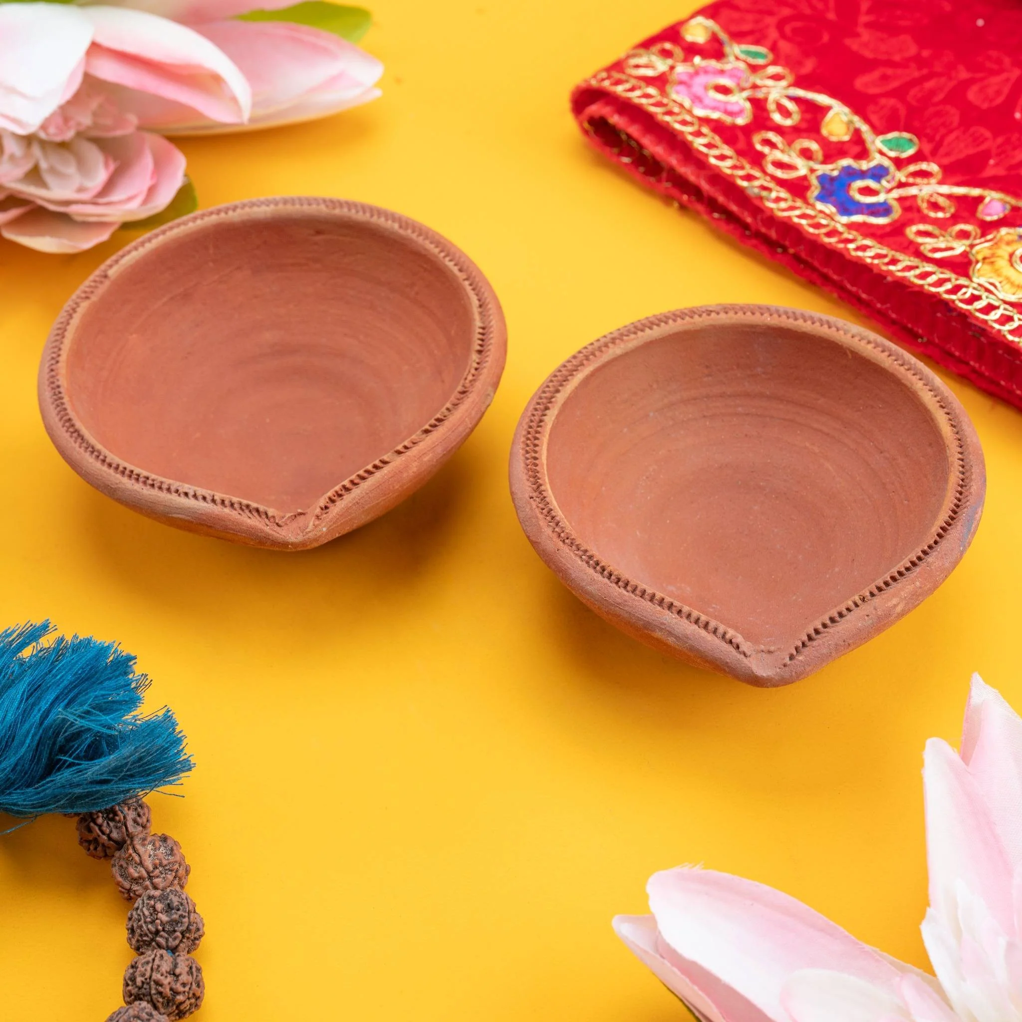 Handcrafted Akhand Diya – Clay/Mitti ka Diya for Pooja & Diwali (1 Pc & 2 Pcs) - Image 4