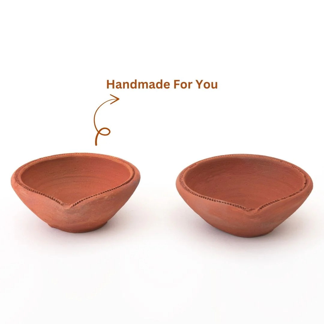 Handcrafted Akhand Diya – Clay/Mitti ka Diya for Pooja & Diwali (1 Pc & 2 Pcs) - Image 6