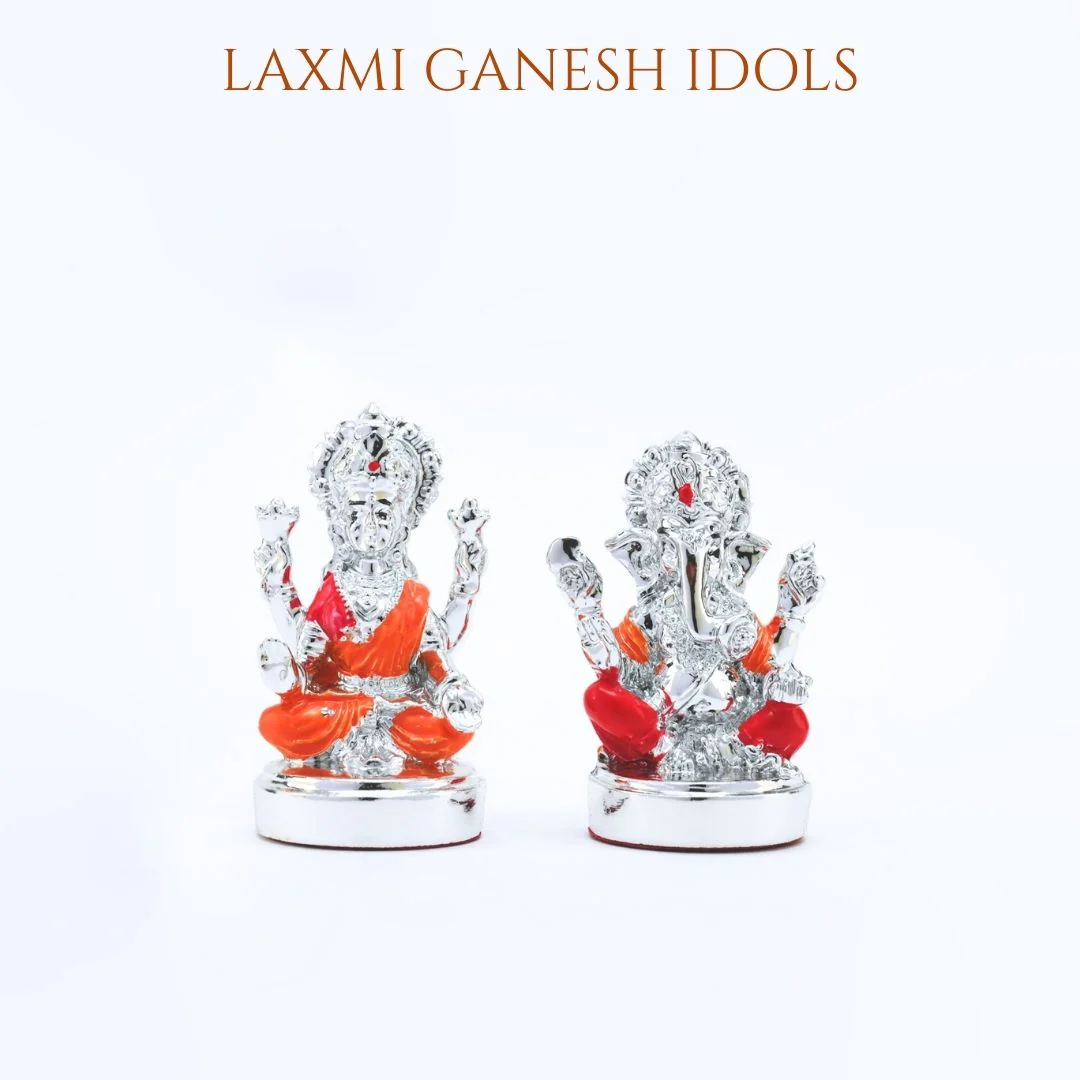 Classic Beaded Border Silver Finish German Silver Pooja Thali Set - Image 5