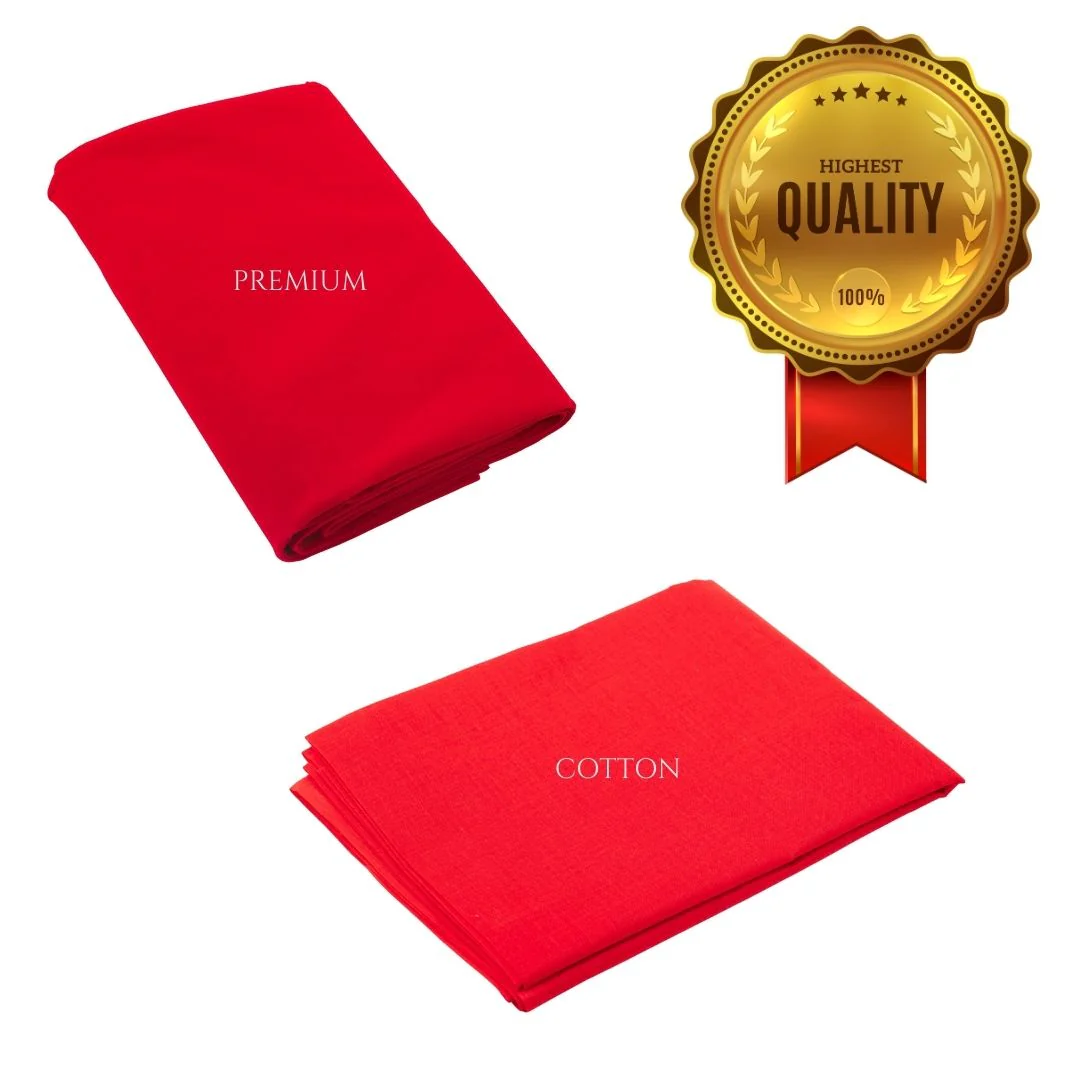Lal Kapda | Red Cotton Cloth for Pooja | 1.25 Meter - Image 4
