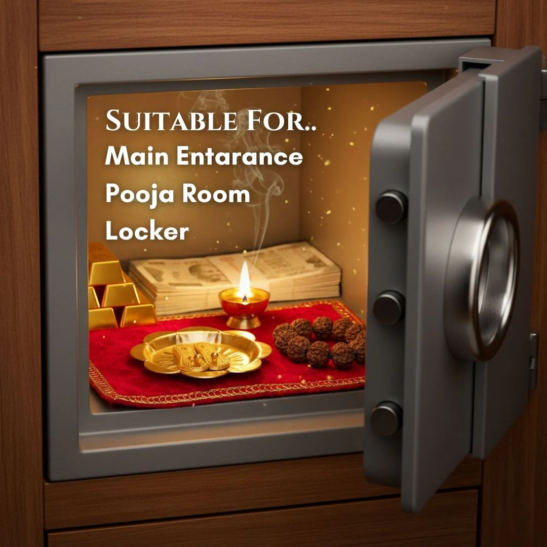 Shree Maa Laxmi Charan Paduka With Plate – 7 Cms (1 Pc) - Image 4