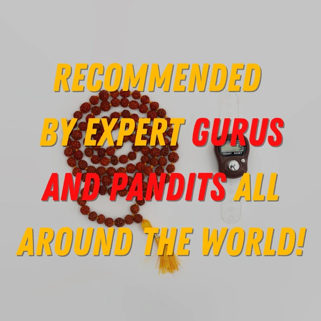 Mantra Jaap Combo – Digital Finger Counter & Original 5 Mukhi Rudraksha Mala - Image 4