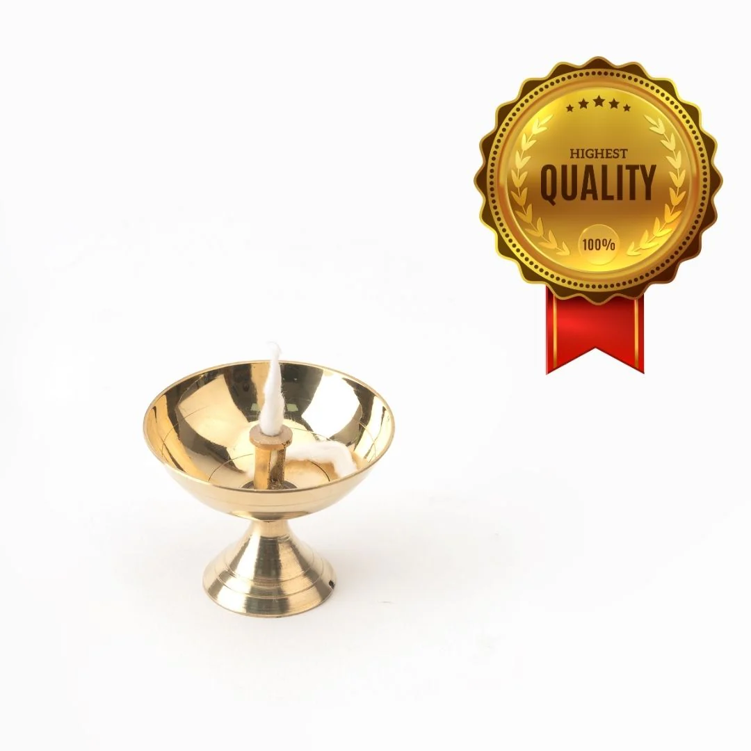 Brass Diya – Pure Brass Deepam for Pooja & Home Decor - Image 4