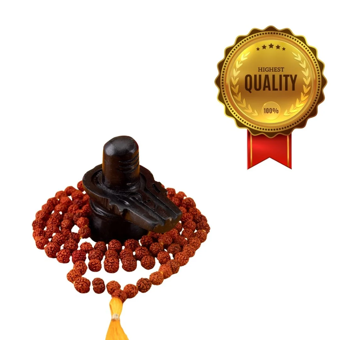 Shiv Sadhna Combo – Shivling & Original 5 Mukhi Rudraksha Mala - Image 4