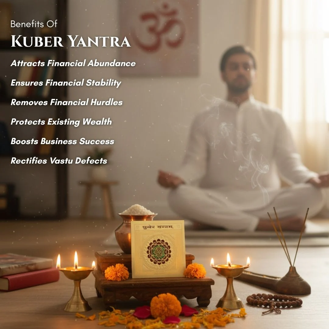 Shri Kuber Yantra – Attract Money, Protect Wealth & Financial Growth (8.5x8.5 Cm) - Image 3